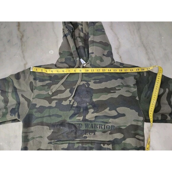 Independent Trading Company Mens Small Forest Camo Midweight Hooded Pullover - Picture 4 of 9